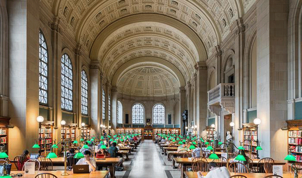 建筑师眼中的理想图书馆：波士顿公共图书馆